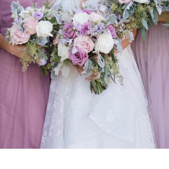 Jenny Yoo Annabelle convertible tulle dress Maxi Bridesmaid Cherry Blossom - Picture 2 of 15